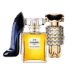 3 Parfums Carolina Herrera GOOD GIRL, Chanel Nº5 et Paco Rabanne FAME (Eau de Parfum)